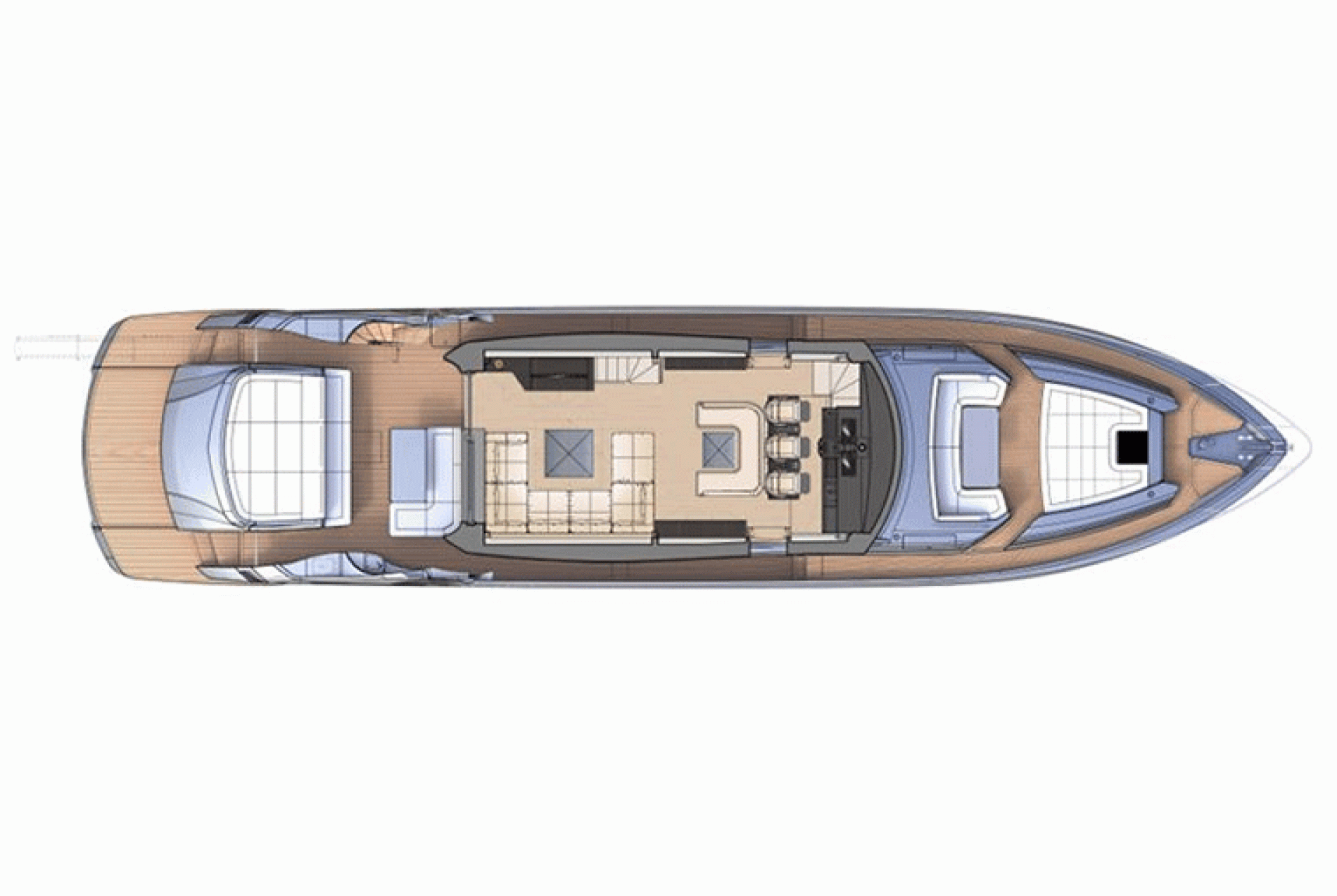 Pershing Layout Pershing 8X | Preowned Yachts | Inwards Marine