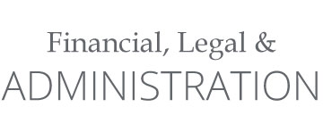 Financial, Legal & Administration
