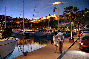 Marina Cala del Forte night inwardsmarine