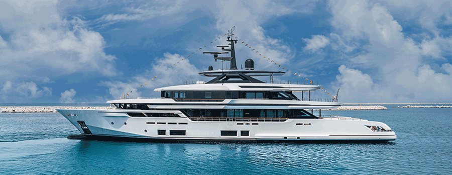 First allaluminium Custom Line 50superyacht