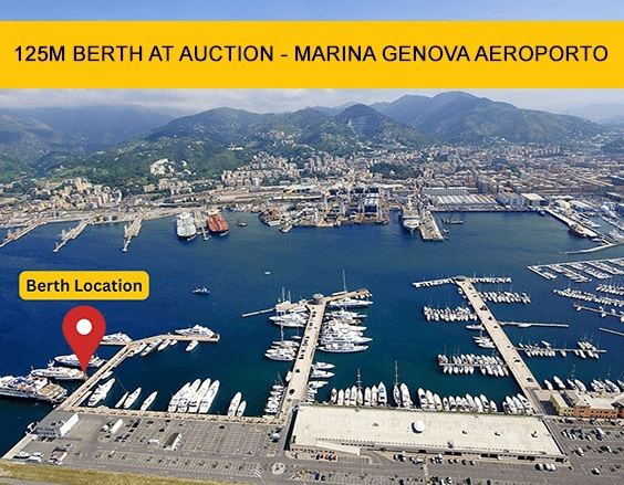 125M MARINA GENOVA BERTH AT AUCTION