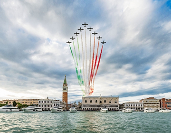 Ferretti Yachts 50th Anniversary enchants Venice