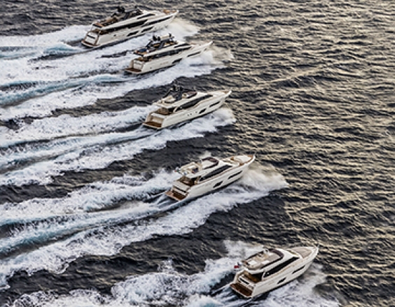Ferretti Yachts celebrate their 50th Anniversary in Venice.